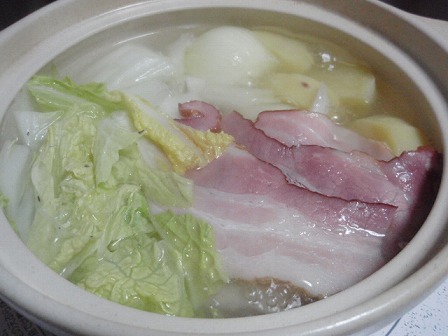 ベーコン白菜鍋